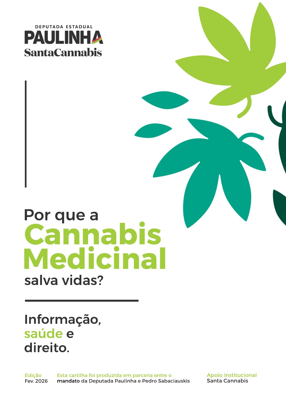 Capa da cartilha: Por que a Cannabis Medicinal salva vidas?